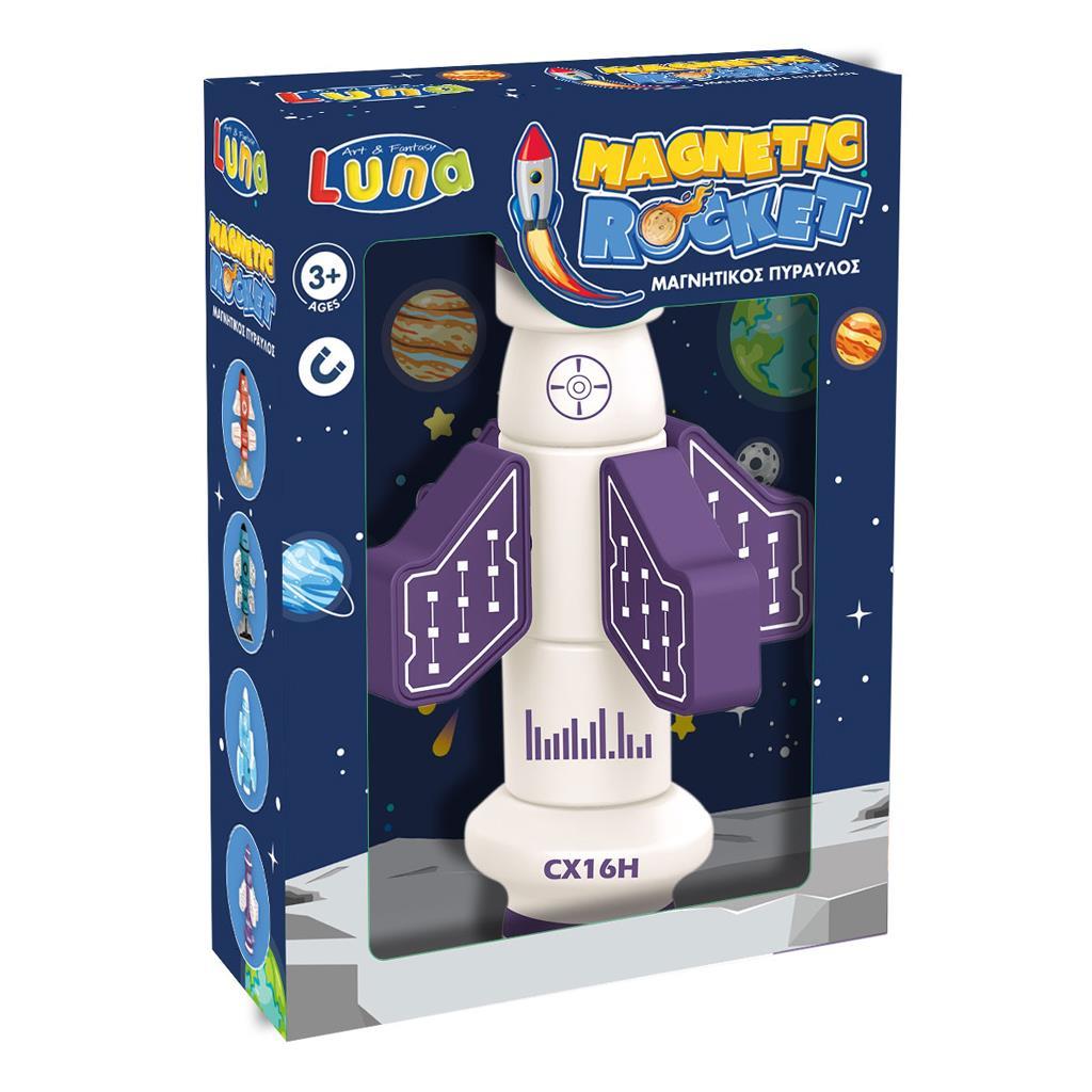 Μαγνητικός Πύραυλος Μωβ Luna Toys 21