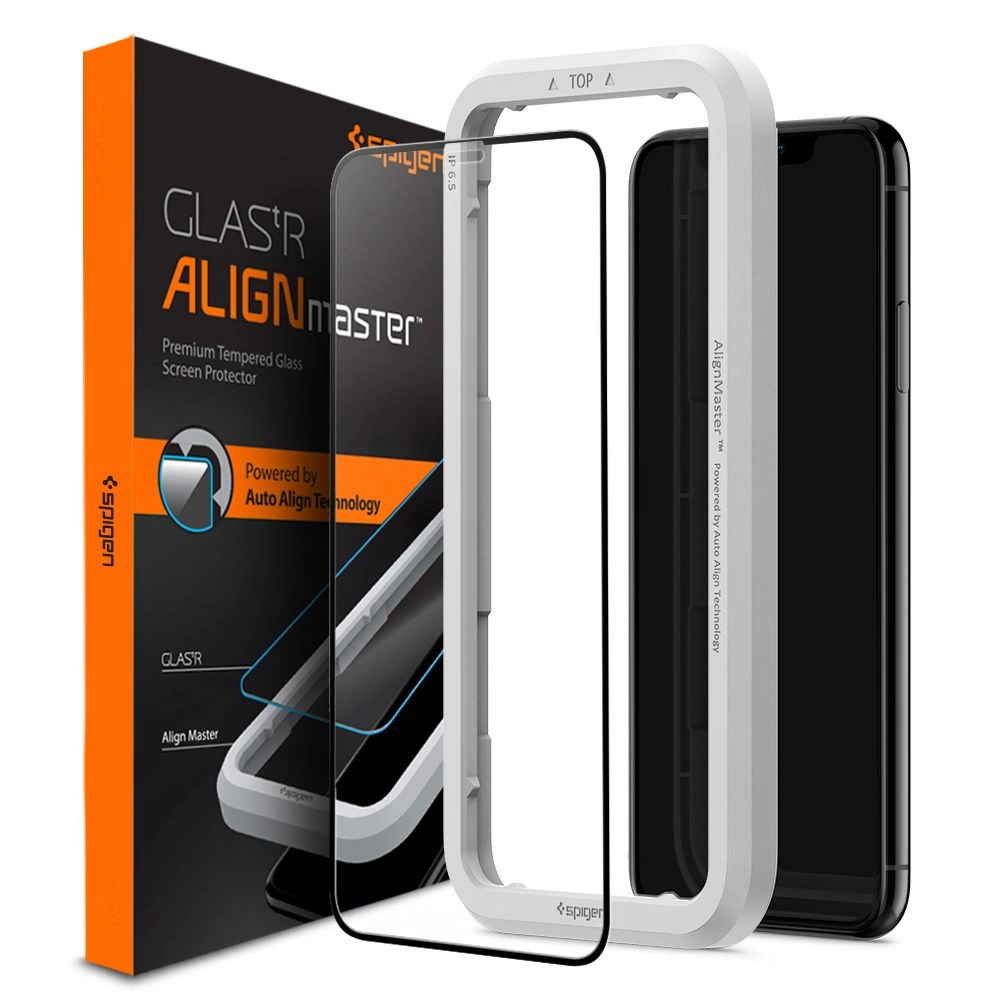 Spigen ALM Glass FC Tempered Glass for iPhone 11 / XR - Black