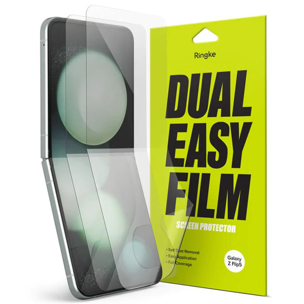 Ringke - Dual Easy Full (2 pack) - Samsung Galaxy Z Flip5 - Clear