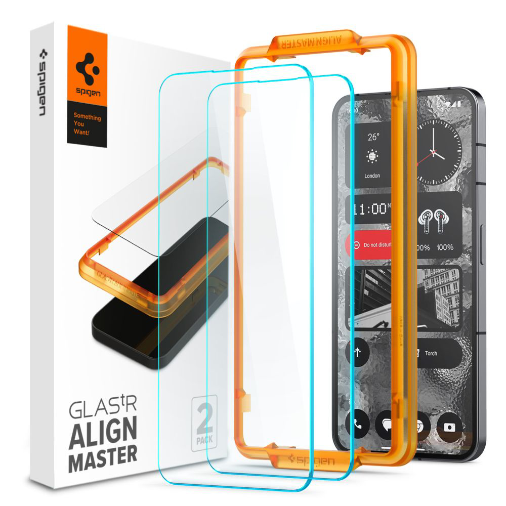 Spigen - Glas.tR Align Master (2 pack) - Nothing Phone (2) - Clear