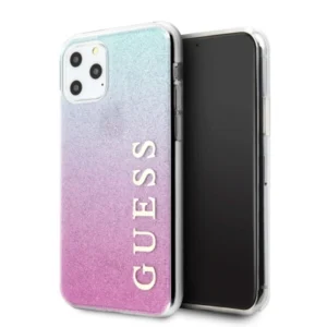 Guess GUHCN65PCUGLPBL iPhone 11 Pro Max rose blue/pink blue hard case Glitter Gradient