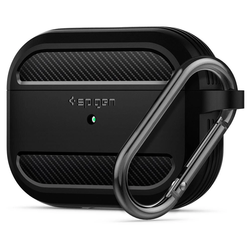 Spigen Rugged Armor Case for Apple AirPods Pro 1 - Matte Black