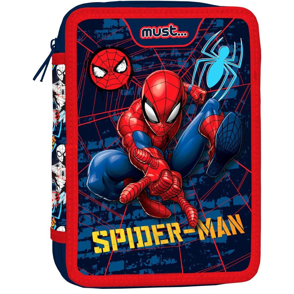 Σχολική Κασετίνα Διπλή Γεμάτη 15x5x21 Spider - Man Must 2 Θήκες