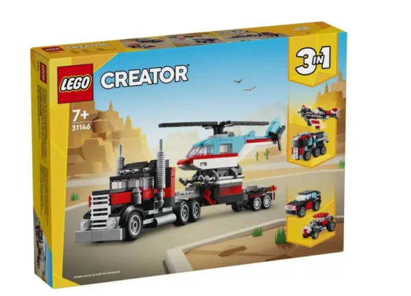 LEGO® CREATOR: FLATBED TRUCK WITH HELICOPTER