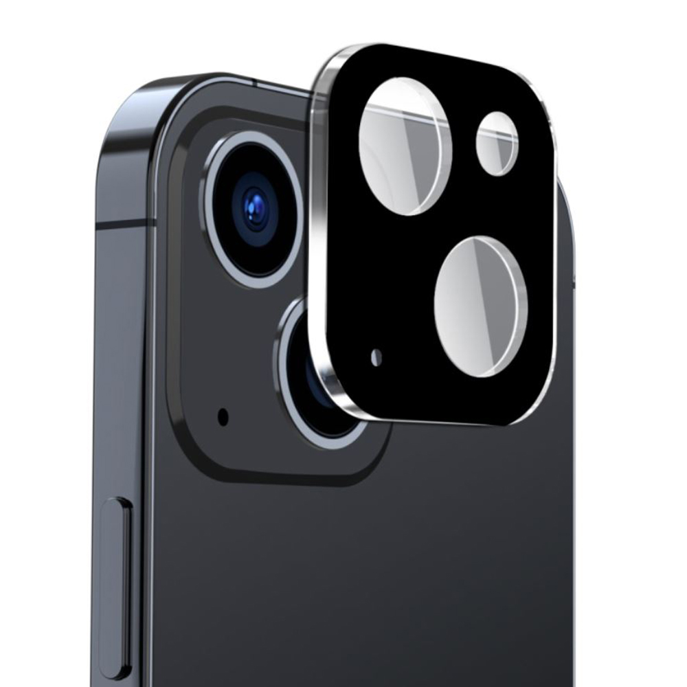 Techsuit - Full Camera Glass - iPhone 15 / iPhone 15 Plus - Black