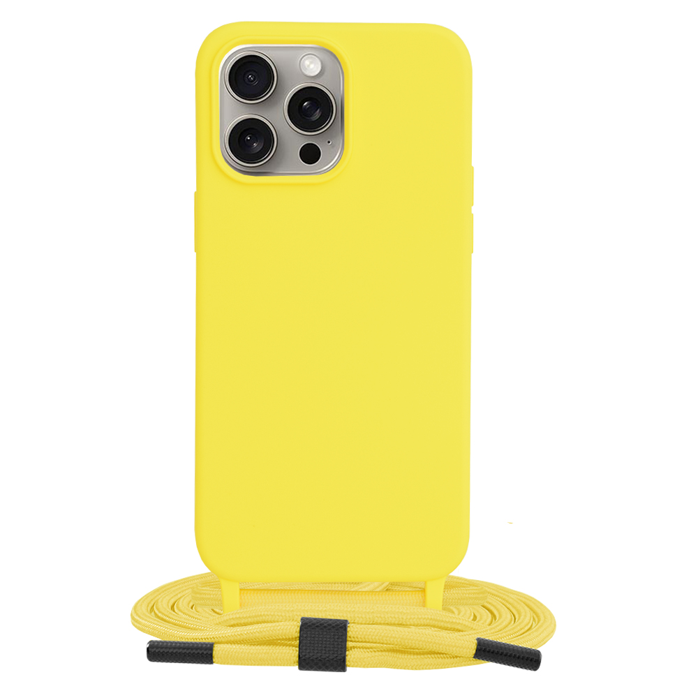 Techsuit - Crossbody Lanyard - iPhone 15 Pro Max - Yellow