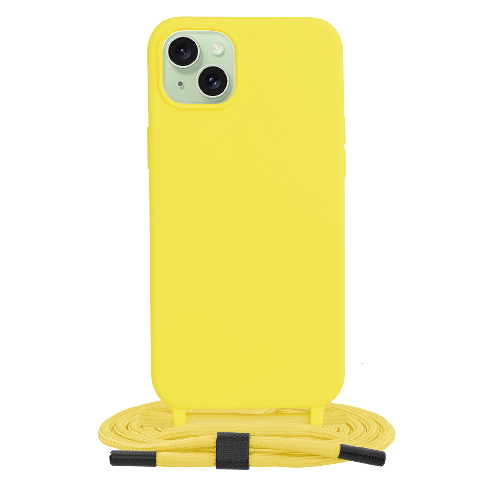 Techsuit - Crossbody Lanyard - iPhone 15 Plus - Yellow