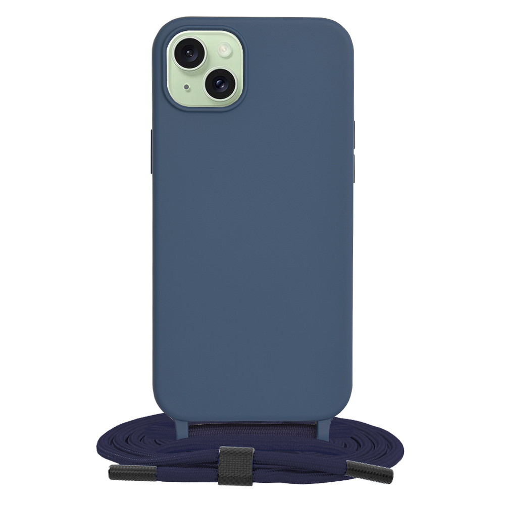 Techsuit - Crossbody Lanyard - iPhone 15 Plus - Blue