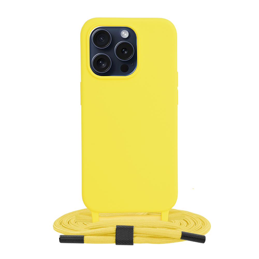 Techsuit - Crossbody Lanyard - iPhone 15 Pro - Yellow