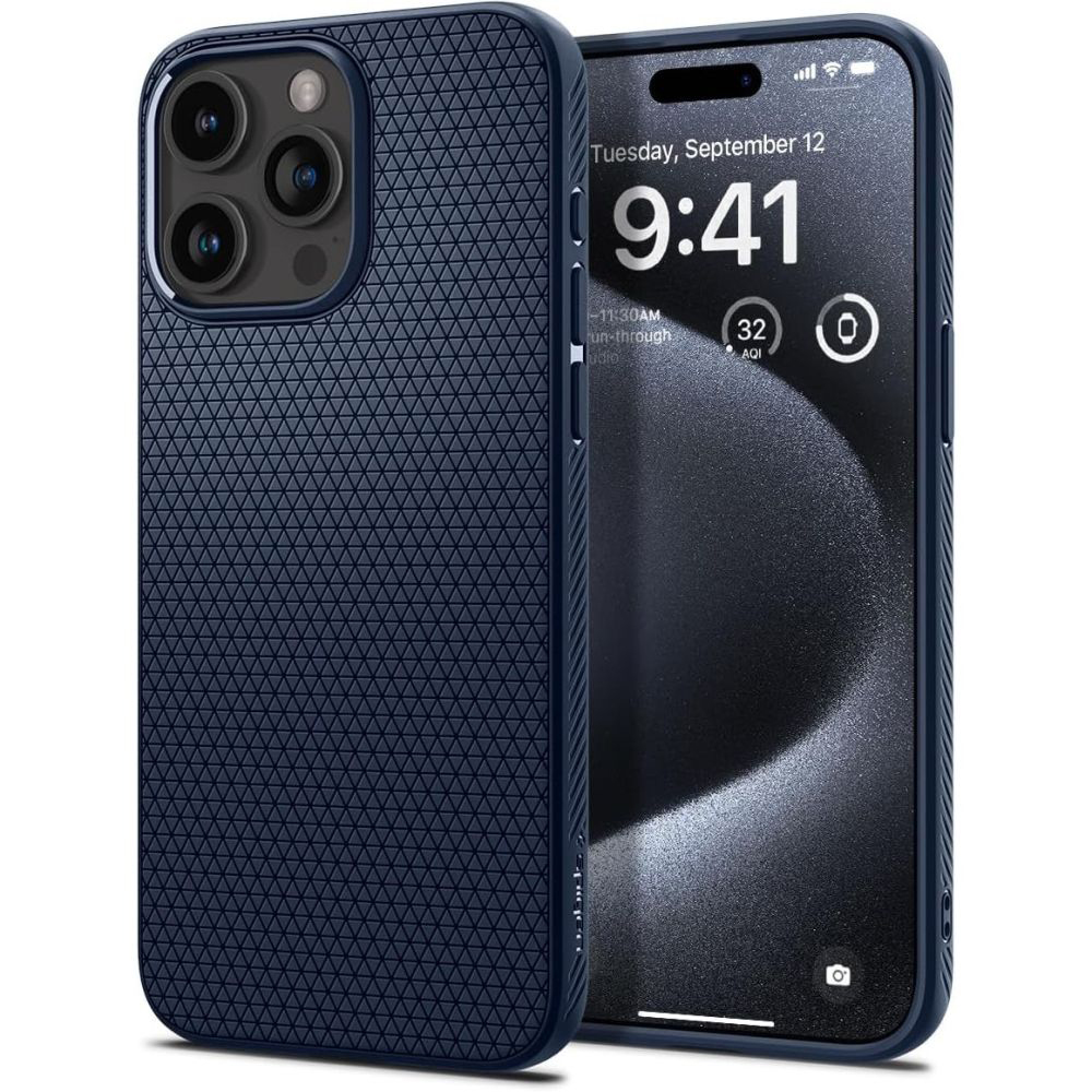 Spigen - Liquid Air - iPhone 15 Pro - Navy Blue