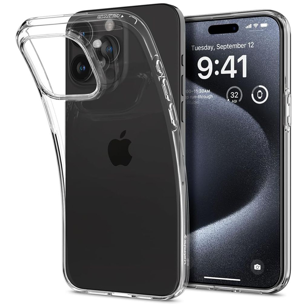 Spigen - Liquid Crystal - iPhone 15 Pro - Clear