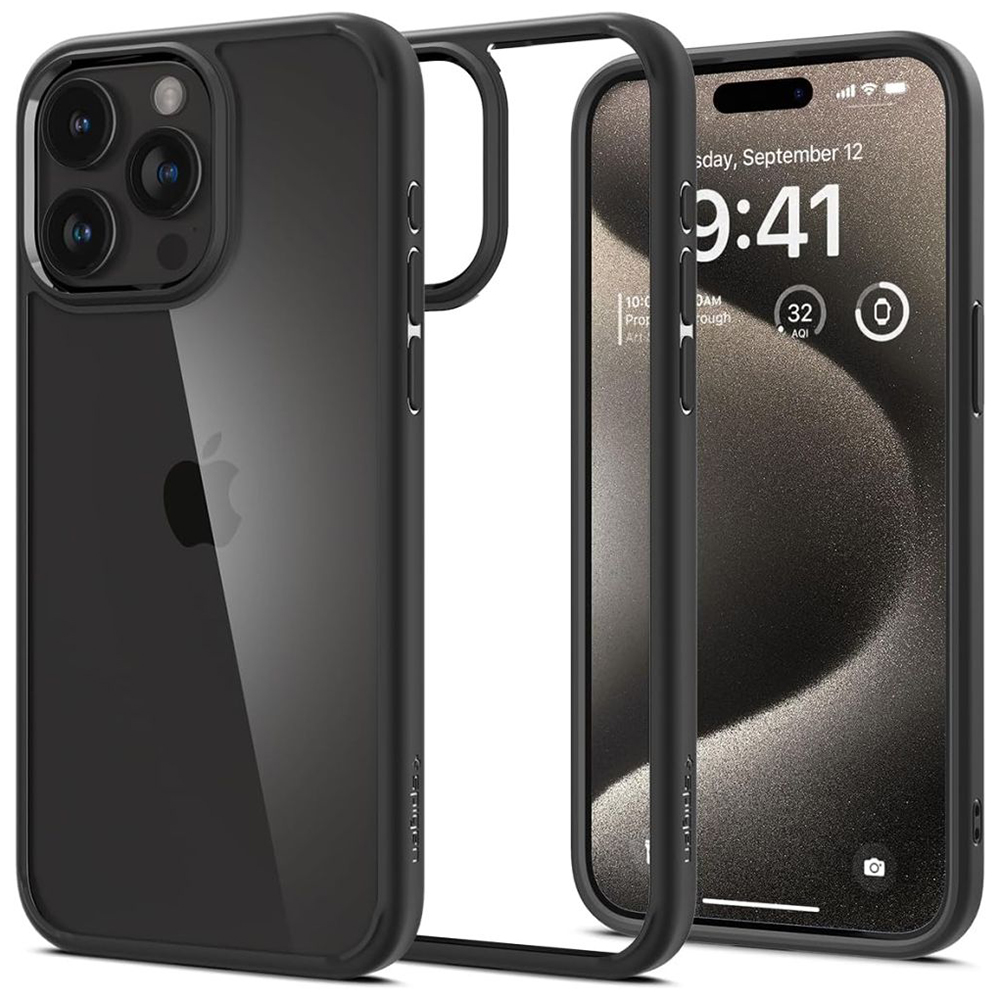 Spigen - Ultra Hybrid - iPhone 15 Pro - Matte Black