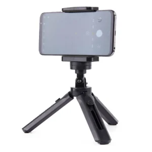 Mini tripod selfie stick holder for phone camera GoPro 16 - 21 cm black