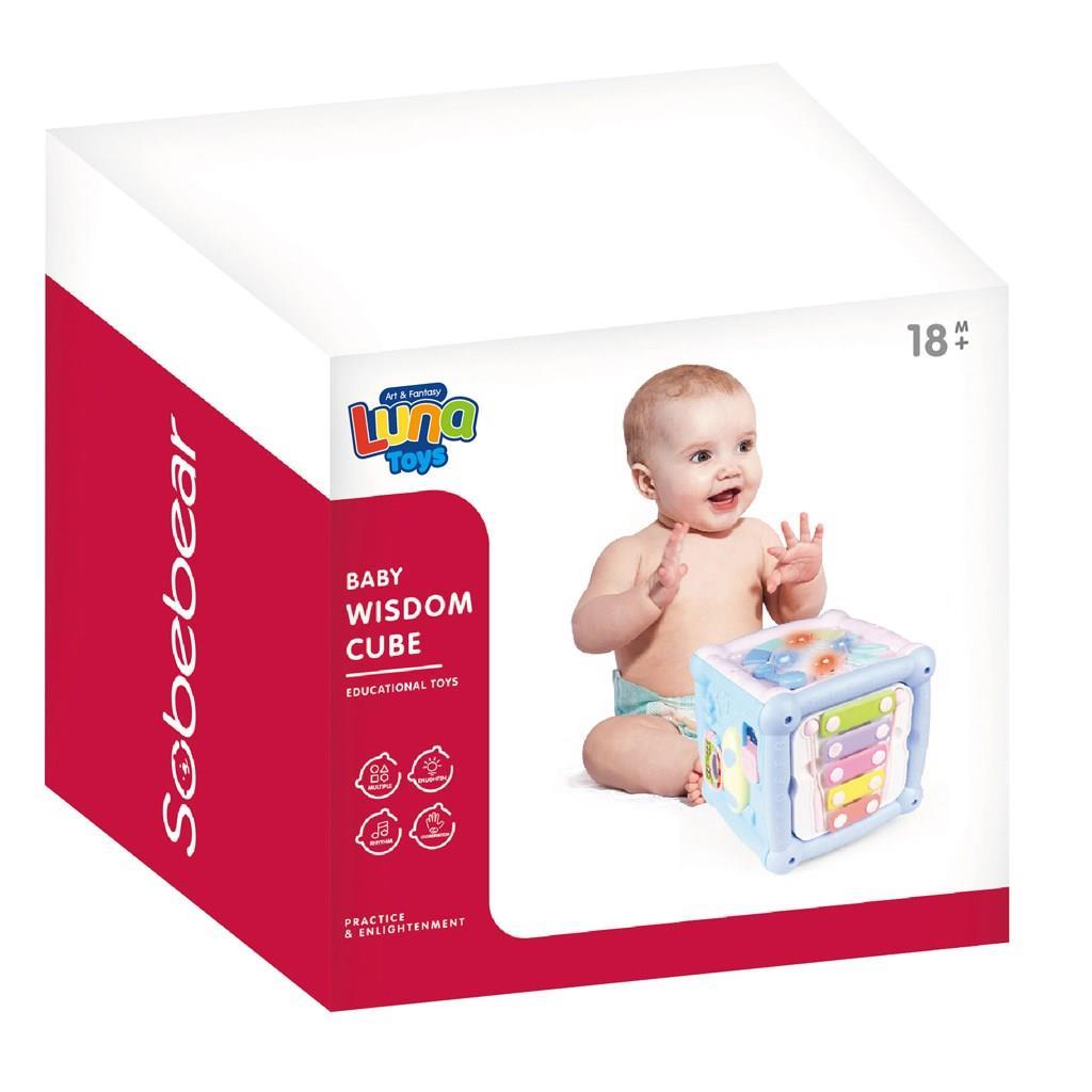 Κύβος Δραστηριοτήτων Luna Toys με μουσική και φως 15x15x20 εκ.