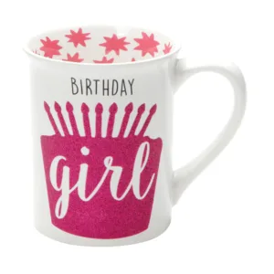 Birthday Girl Glitter Mug 11 cm