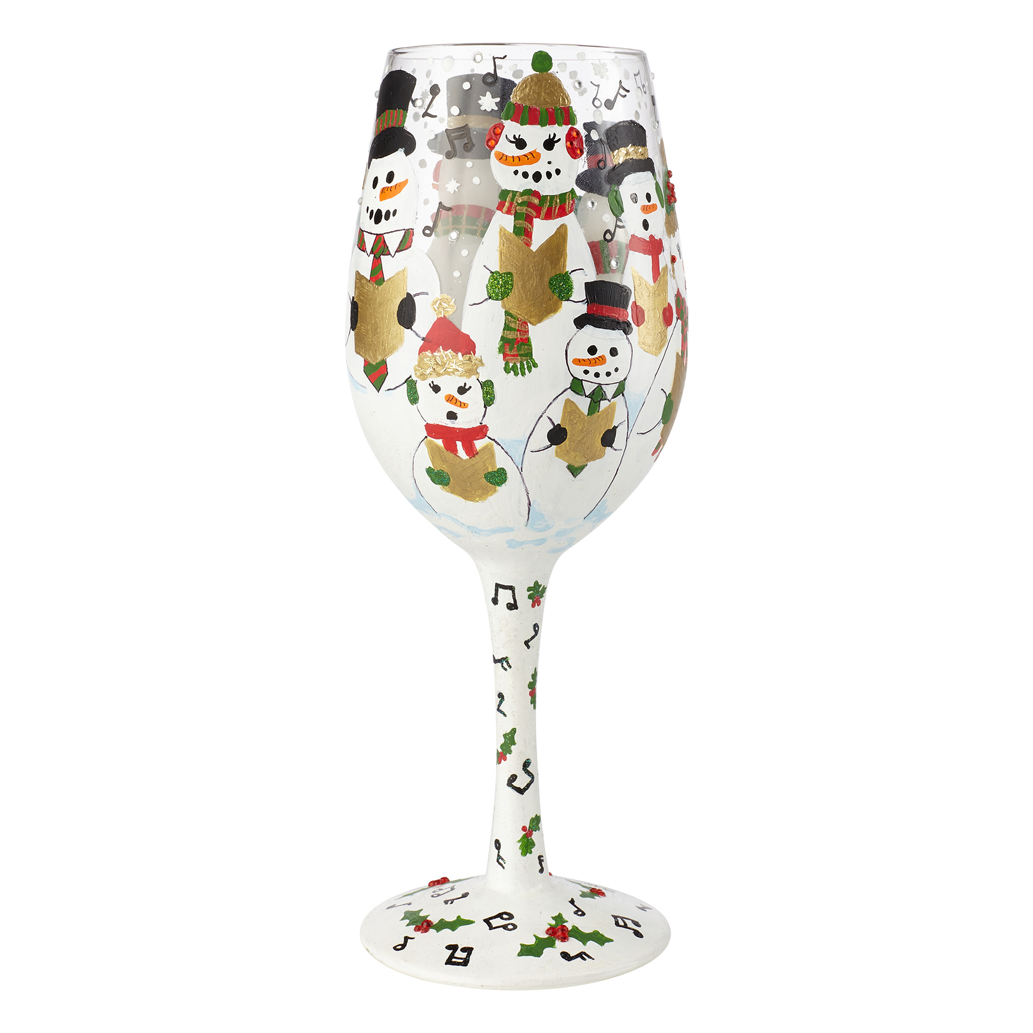 Singing In The Snow Wine Glass 23 cm