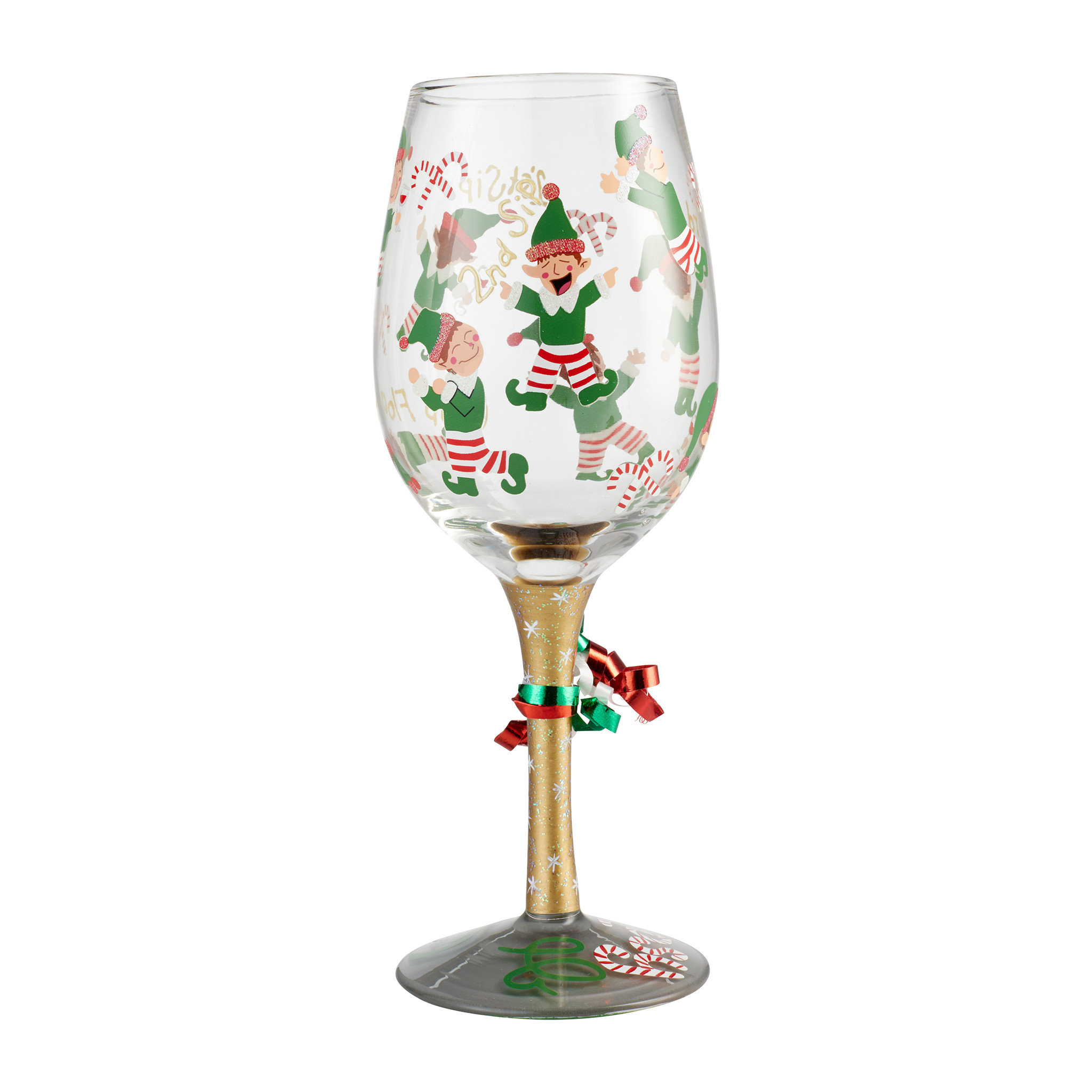 Tipsy Elf Wine Glass 23 cm