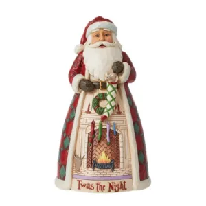 Twas the Night Before Christmas Santa with Stocking 24 cm