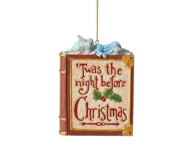 Twas the Night Before Christmas Book Ornament 9 cm