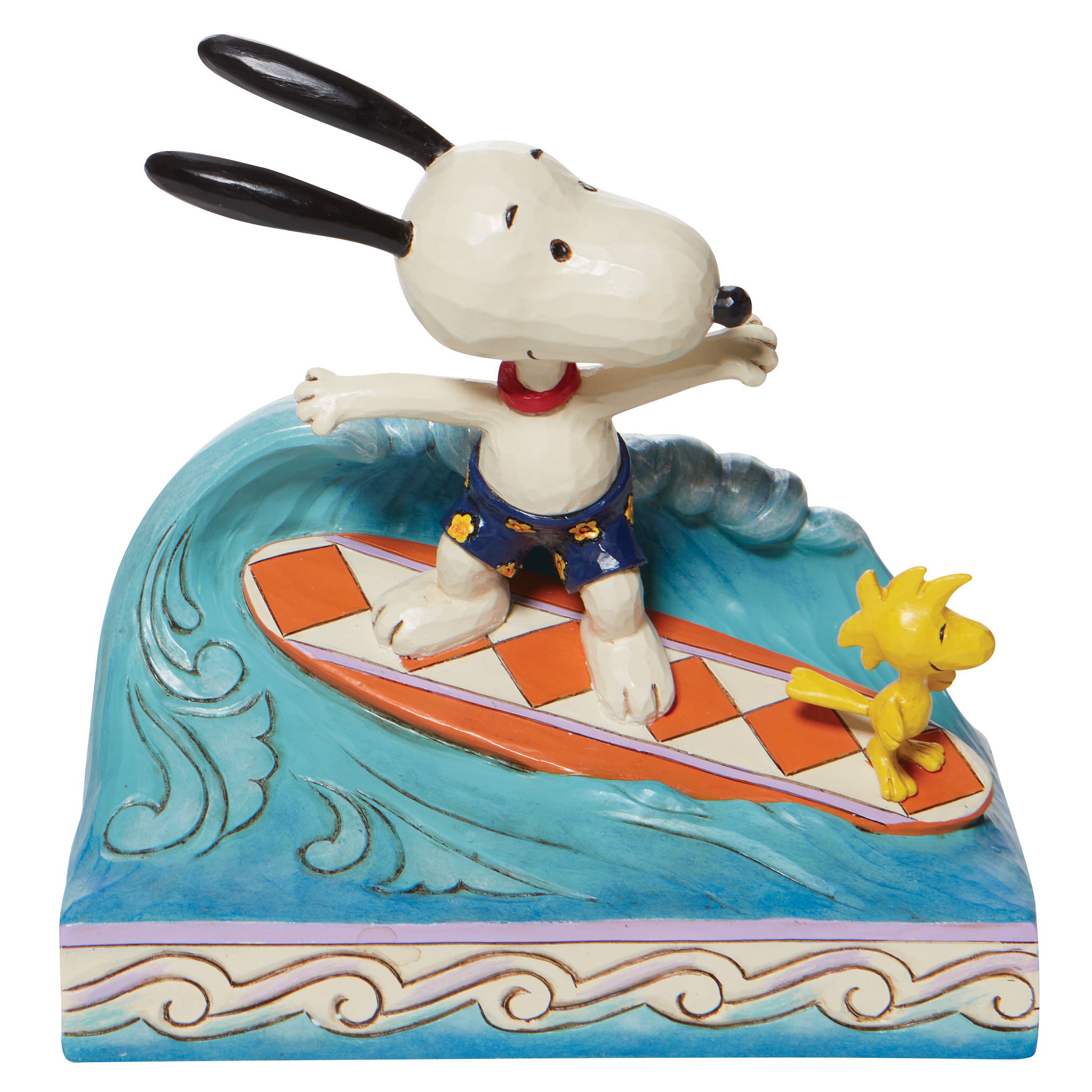 Snoopy & Woodstock Surfing Figurine 14 cm