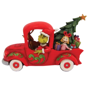 Grinch in Red Truck 15 cm