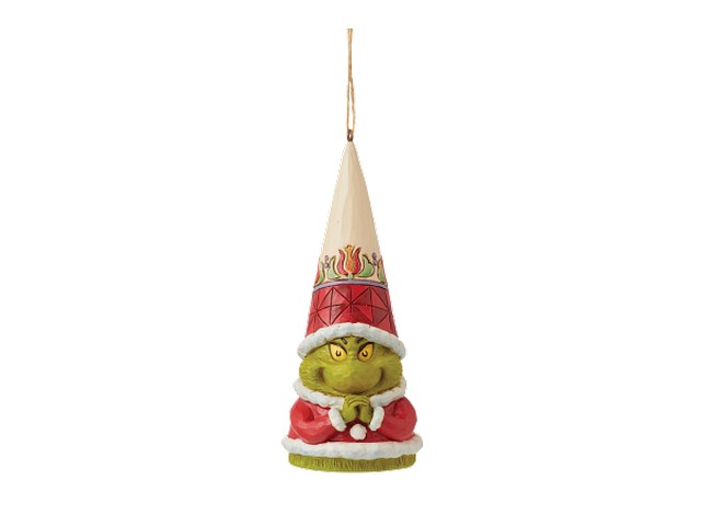 Grinch Gnome with Hands Clenched (Hanging Ornament) 13 cm