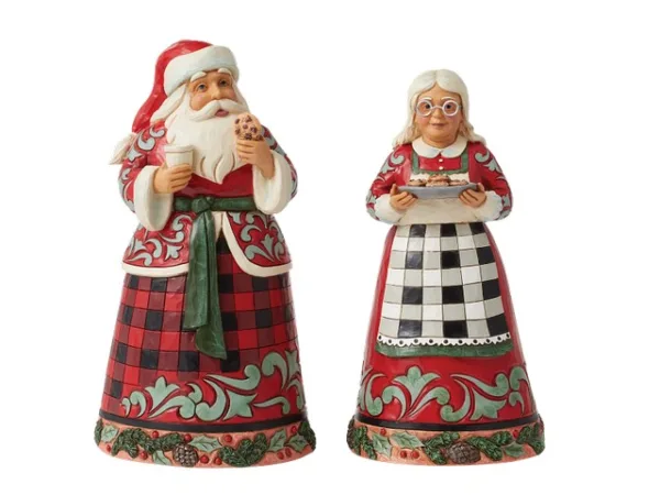 Santa with Milk & Cookies Figurine 20 cm