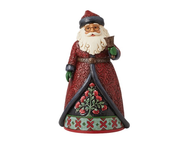 Santa with Bell Figurine 20 cm