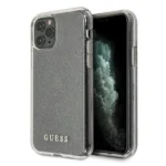 Guess GUHCN65PCGLSI iPhone 11 Pro Max silver/silver hard case Glitter