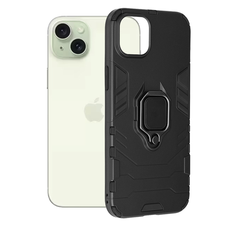 Techsuit - Silicone Shield - iPhone 15 Plus - Black