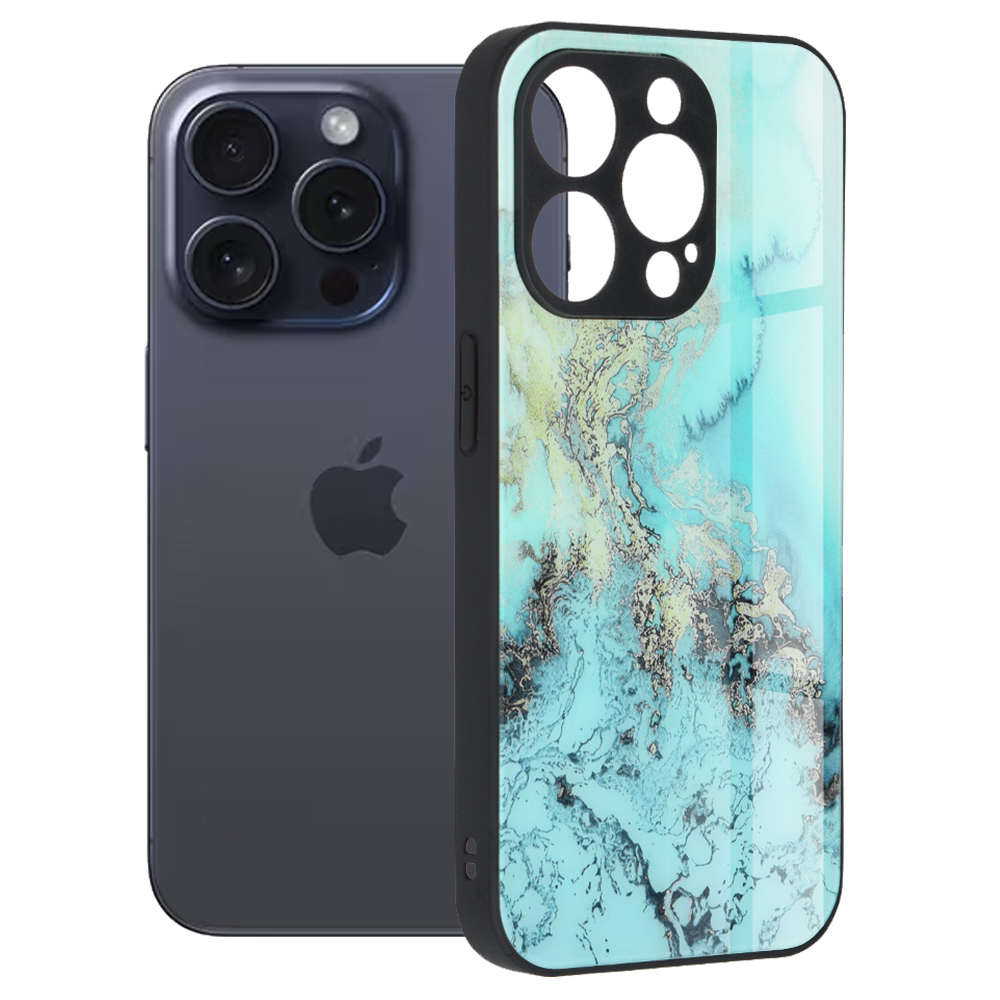 Techsuit - Glaze Series - iPhone 15 Pro - Blue Ocean