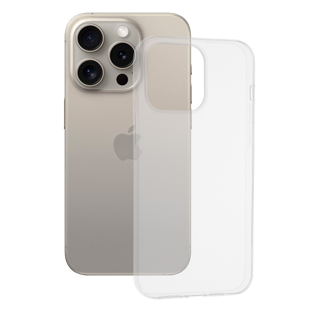 Techsuit - Clear Silicone - iPhone 15 Pro Max - Transparent