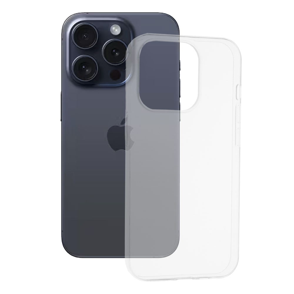 Techsuit - Clear Silicone - iPhone 15 Pro - Transparent