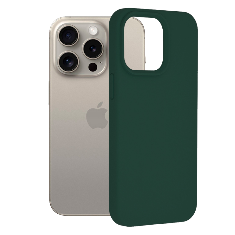 Techsuit - Soft Edge Silicone - iPhone 15 Pro Max - Dark Green