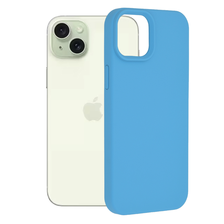 Techsuit - Soft Edge Silicone - iPhone 15 Plus - Denim Blue