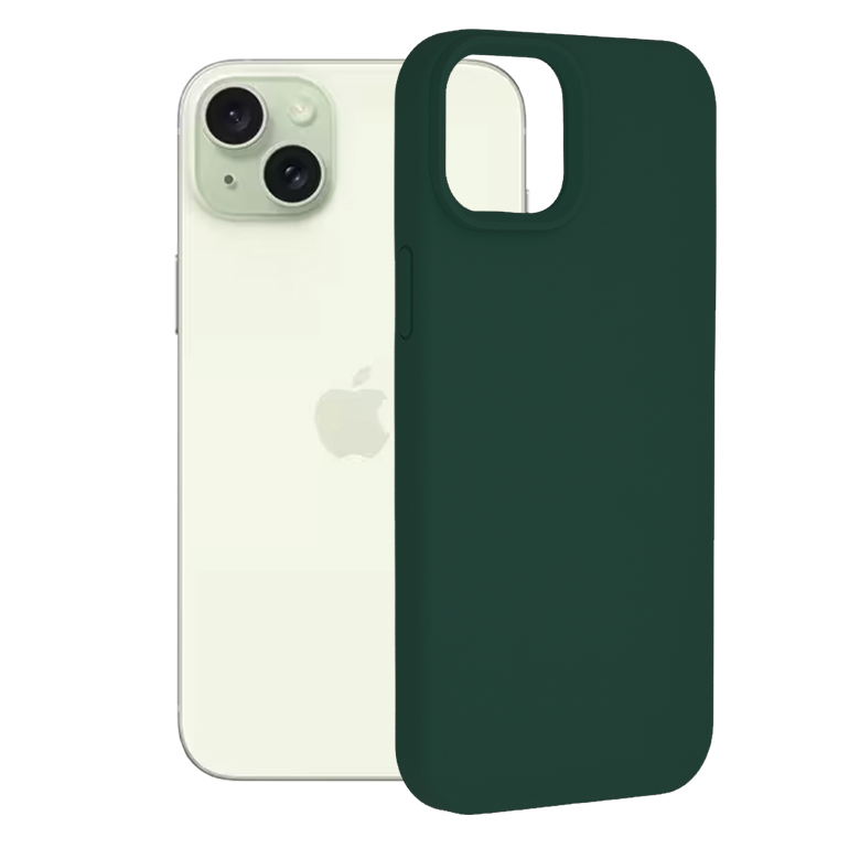 Techsuit - Soft Edge Silicone - iPhone 15 Plus - Dark Green