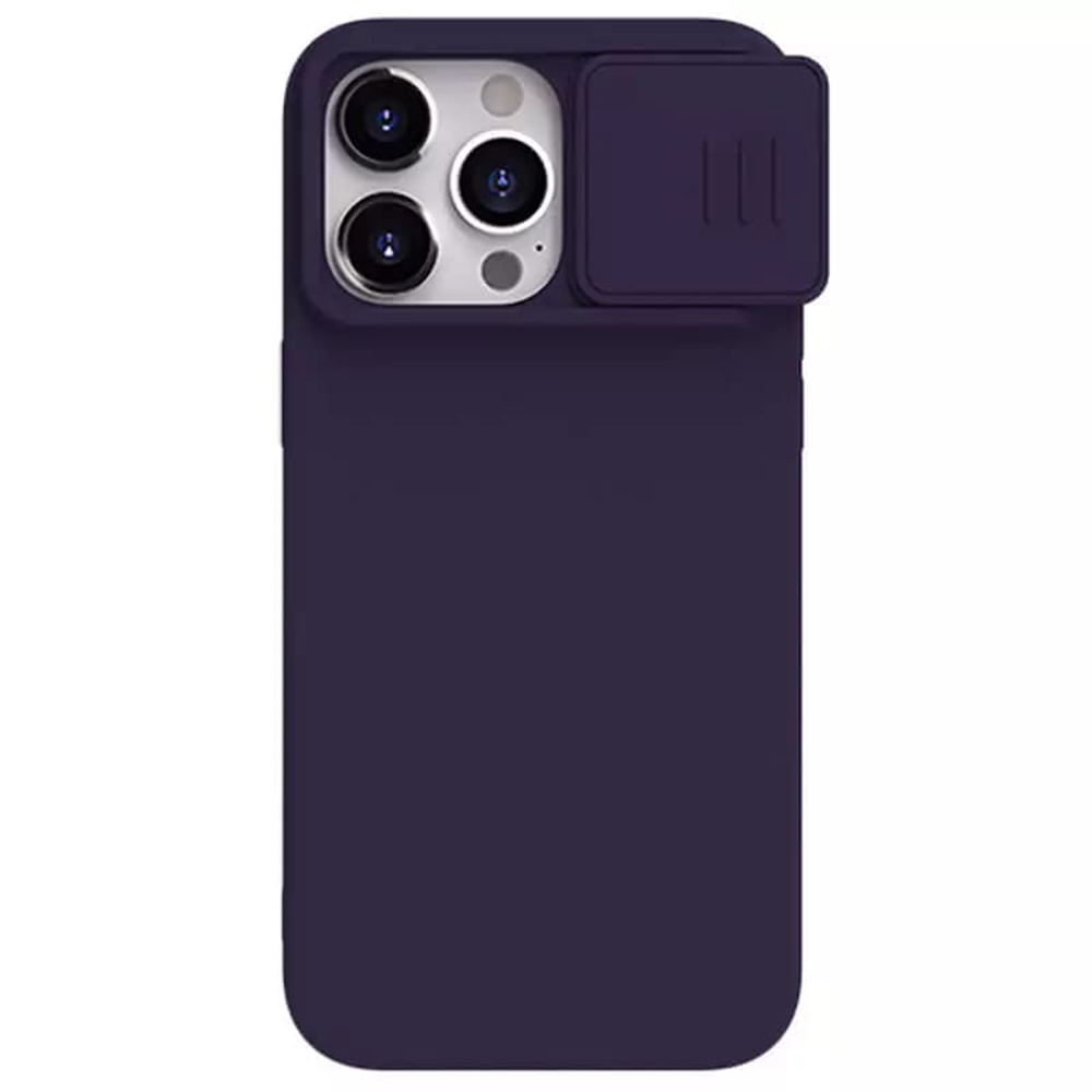 Nillkin - CamShield Silky MagSafe Silicone - iPhone 15 Pro - Dark Night Purple