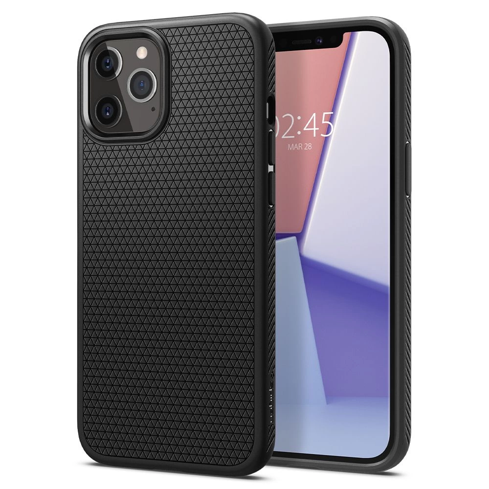 Spigen Liquid Air Case for iPhone 12 / iPhone 12 Pro - Matte Black