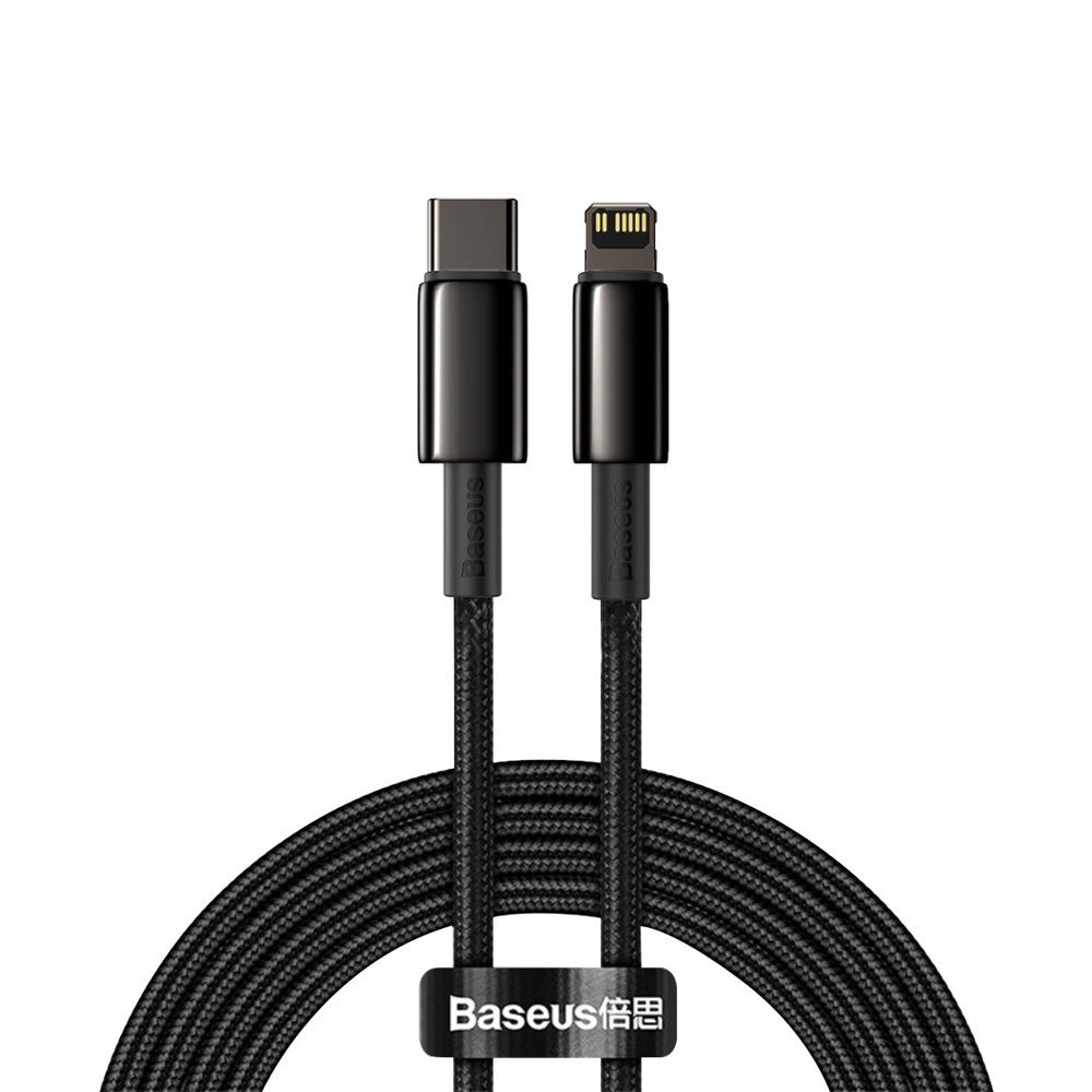 Baseus CATLWJ-A01 Lightning - USB-C PD 20W 480Mb/s 2m cable - black