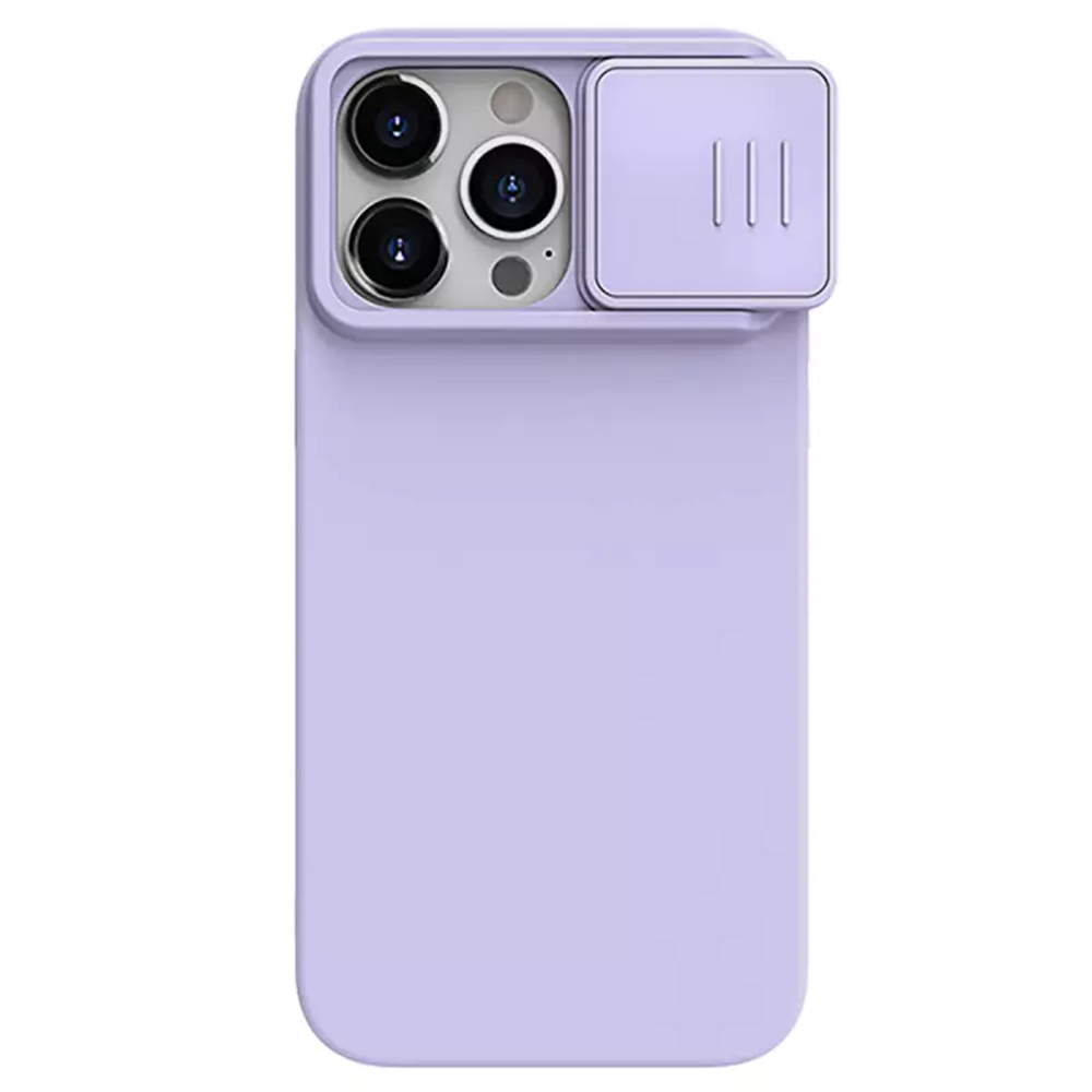 Nillkin - CamShield Silky MagSafe Silicone - iPhone 15 Pro - Misty Purple