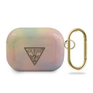 Guess GUACAPTPUMCGG01 AirPods Pro cover pink/pink Tie & Dye Collection