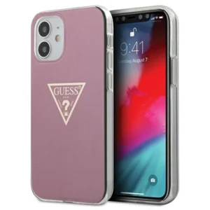 Guess GUHCP12SPCUMPTPI iPhone 12 mini 5.4" pink/pink hardcase Metallic Collection