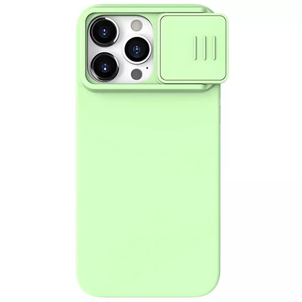 Nillkin - CamShield Silky MagSafe Silicone - iPhone 15 Pro - Mint Green