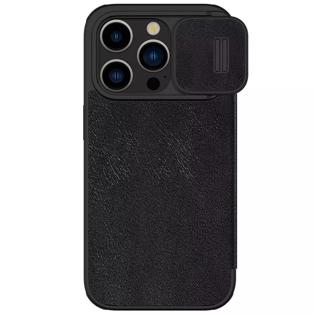 Nillkin - Qin Pro Leather Case - iPhone 15 Pro Max - Black