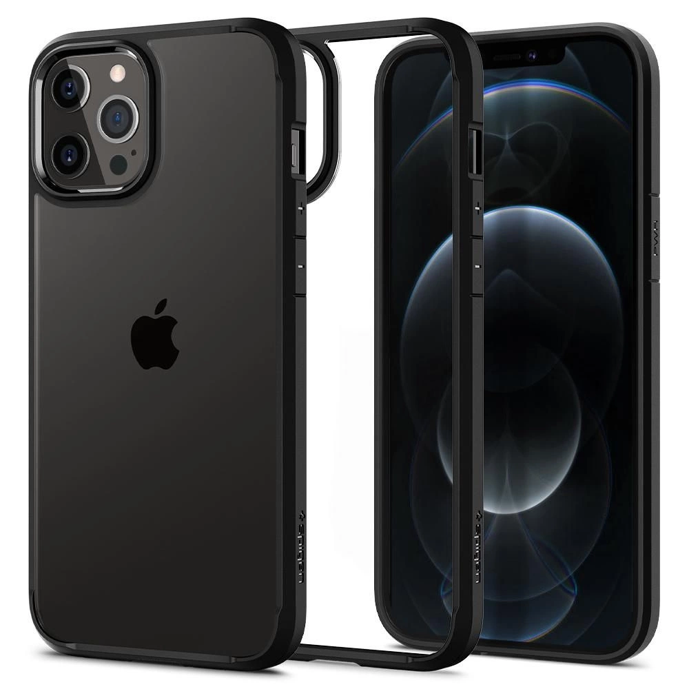 Spigen Ultra Hybrid Case for iPhone 12 / iPhone 12 Pro - Matte Black