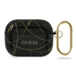 Guess GUACAPTPUCHBK AirPods Pro cover black/black Gold Chain Collection