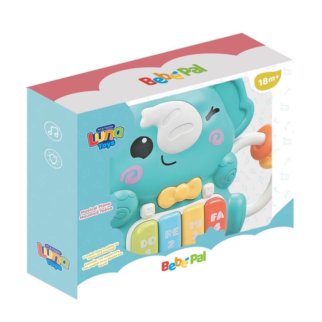 Πιάνο Ελεφαντάκι Luna Toys με μουσική και φως 19