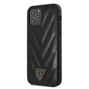 Guess GUHCP12LPUVQTMLBK iPhone 12 Pro Max 6.7" black/black hardcase V-Quilted Collection