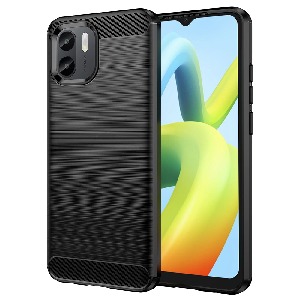 Techsuit - Carbon Silicone - Xiaomi Redmi A1 / A2 - Black