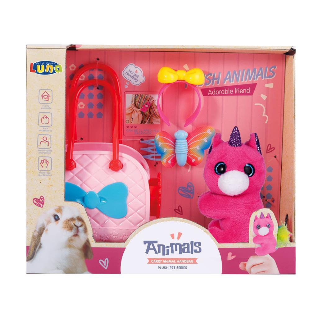 Ζωάκι Σετ με Τσαντάκι Luna Toys 24